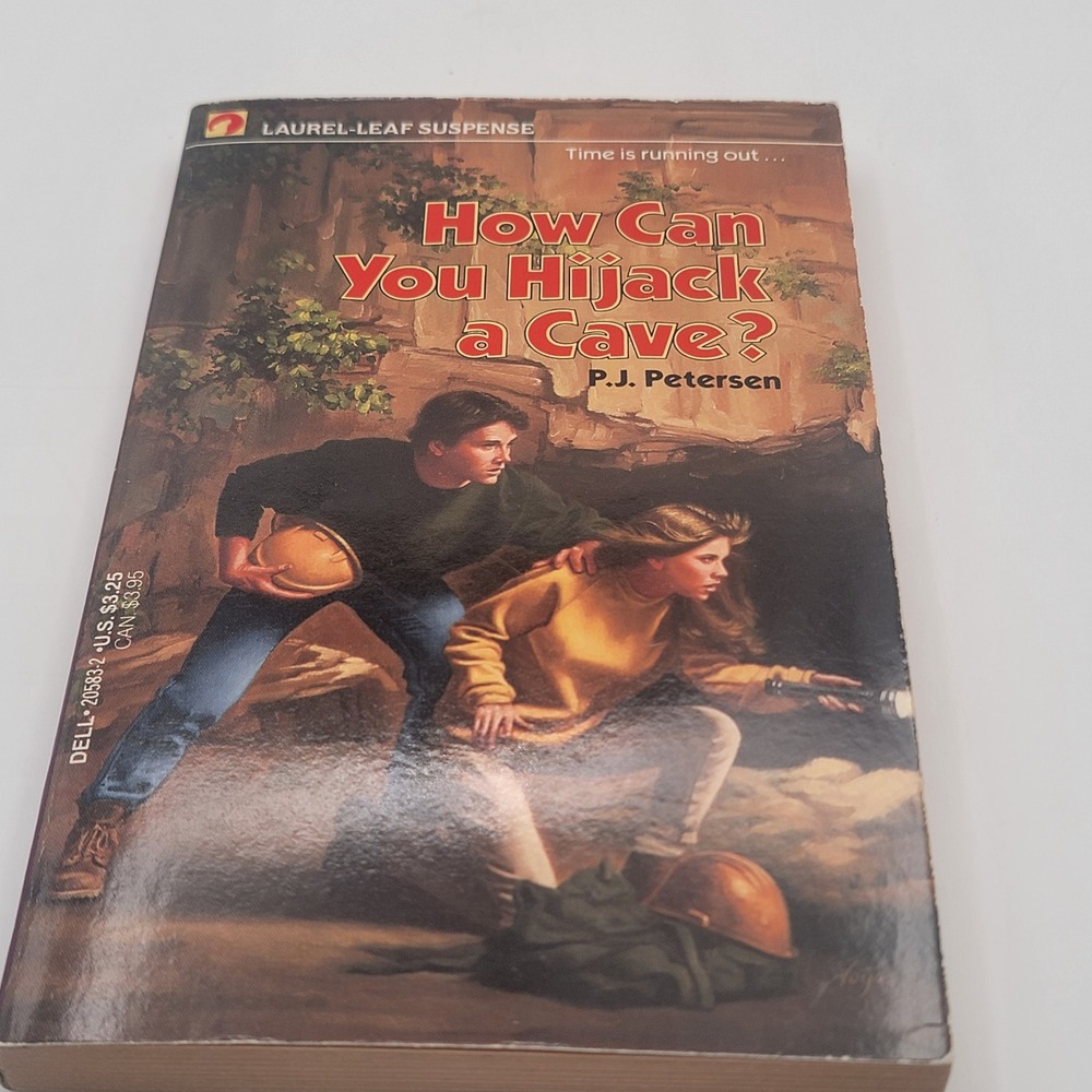 P.J. Petersen How Can You Hijack a Cave? Paperback 1990 1st Printing Suspense